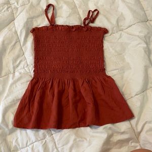 Burnt red summer top